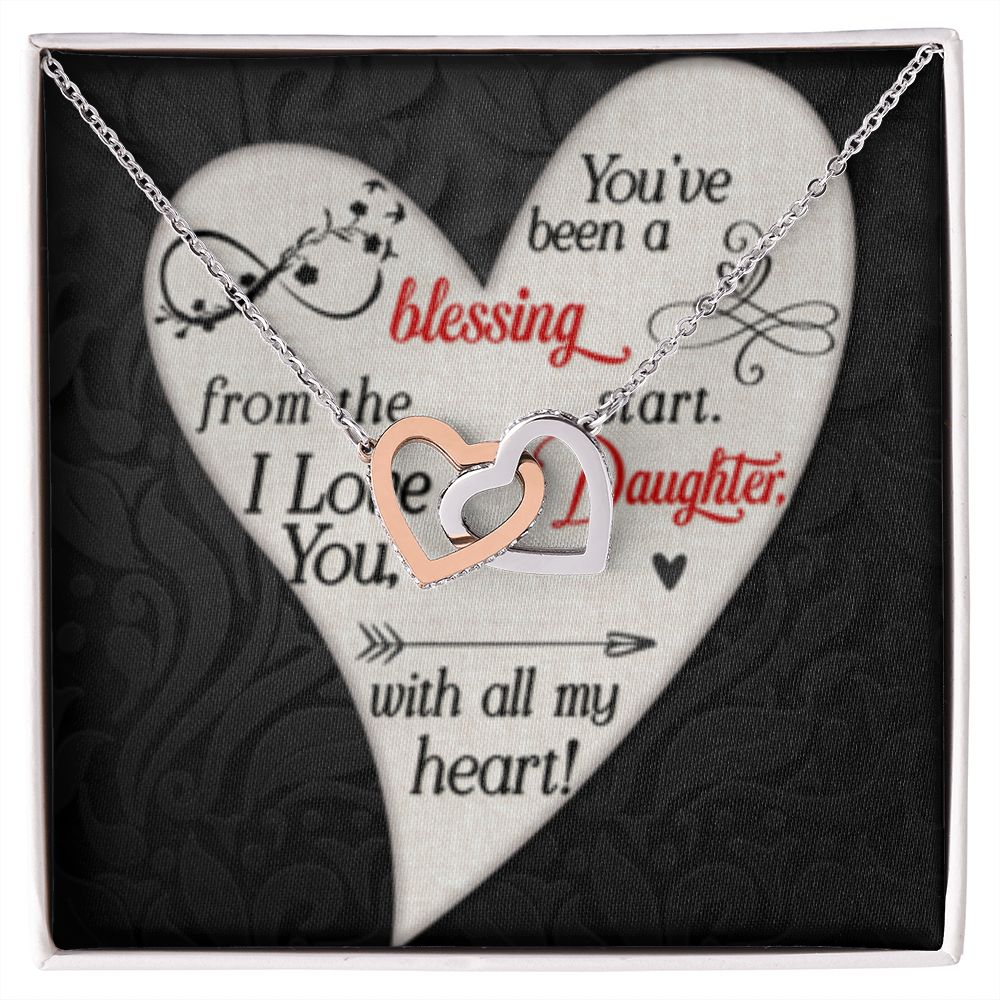 You’ve been a blessing from Small Interlocking Hearts Necklace