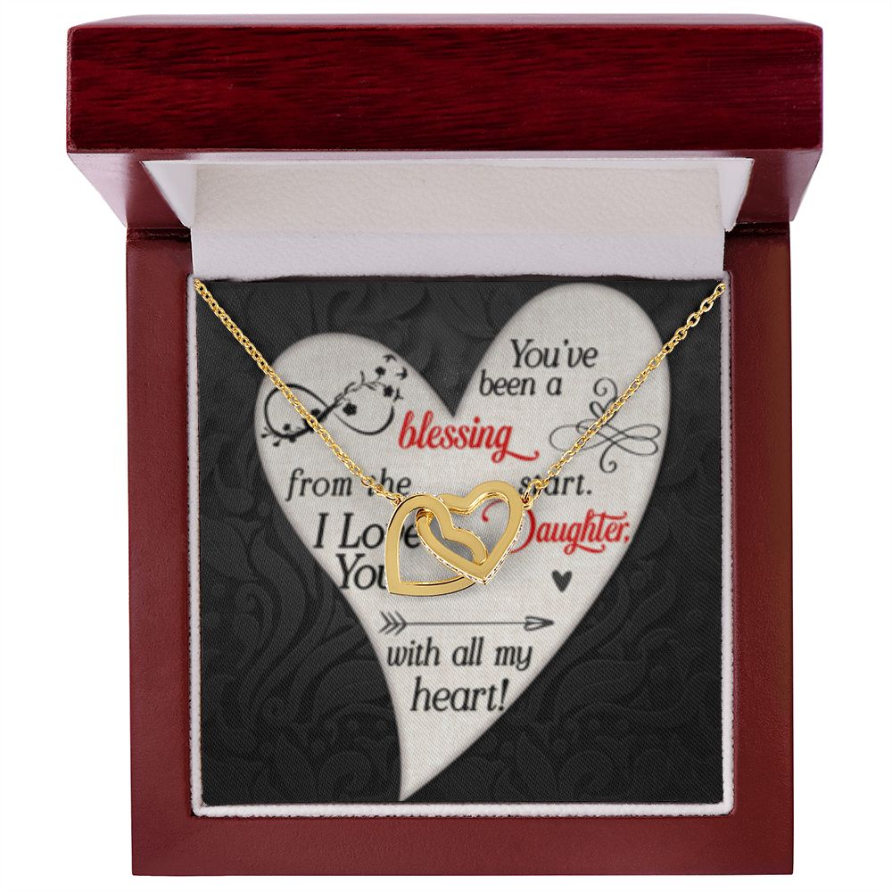 You’ve been a blessing from Small Interlocking Hearts Necklace