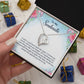 To My soulmate - I wish i could turn back Small Forever Love Necklace